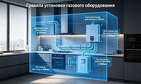 Правила монтажа газового оборудования